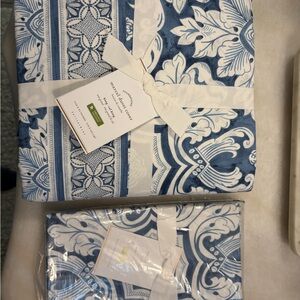 Pottery Barn Marcel Duvet Cover and Euro Sham